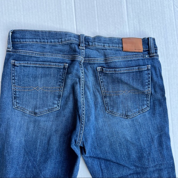 Lucky Brand Jeans Denim Crop Handcrafted Sweet Straight Leg Faded Comfy EUC 14 - Picture 3 of 9